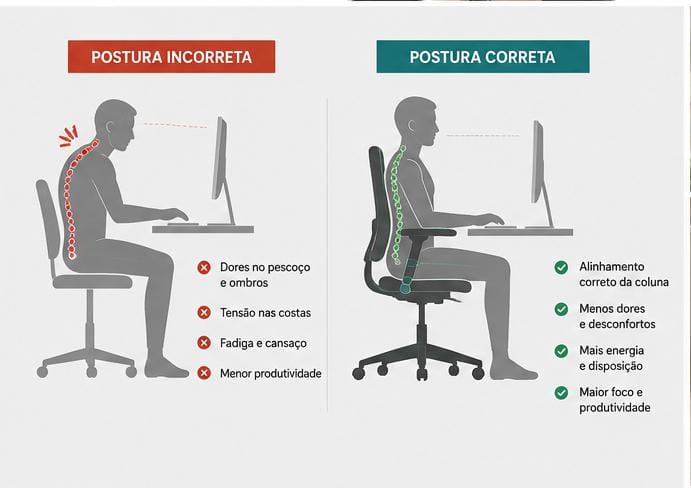 ergonomia em ambientes de trabalho domésticos